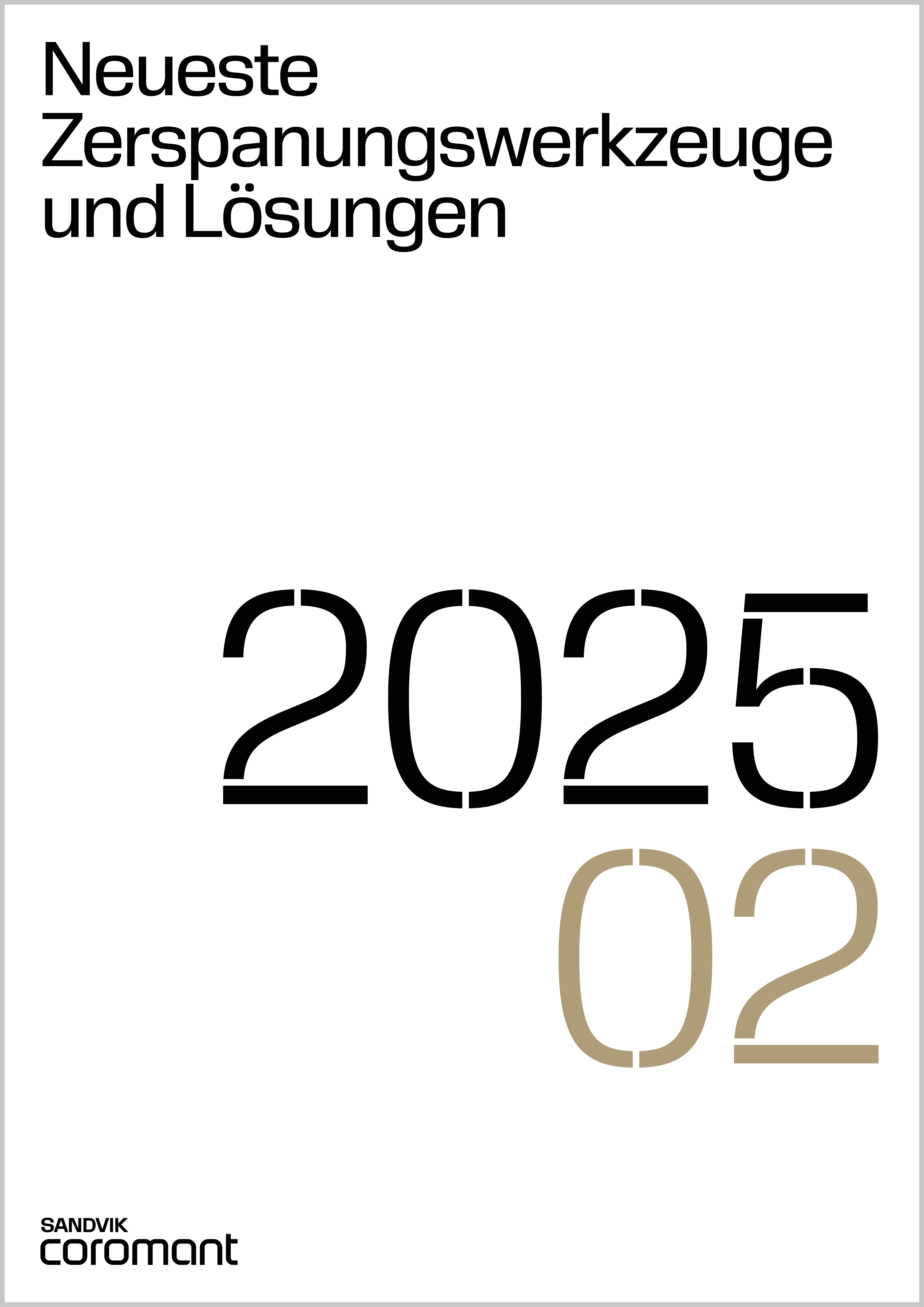SANDVIK Coromant Neueste Werkzeuge 25.2